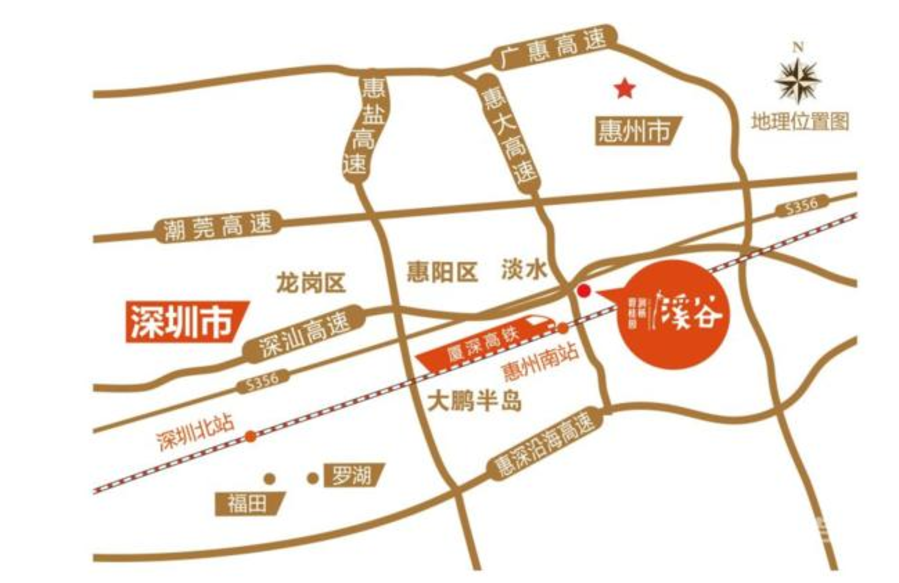碧桂园润杨溪谷位置交通图