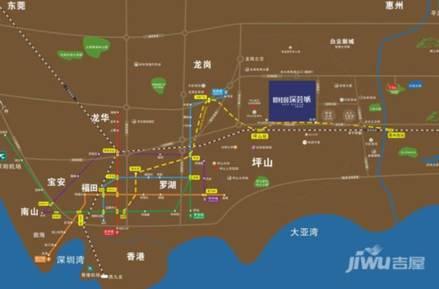 惠州碧桂园深荟城位置交通图