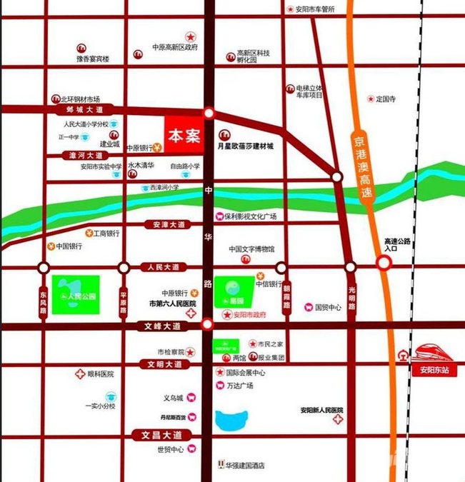 中华世纪城位置交通图