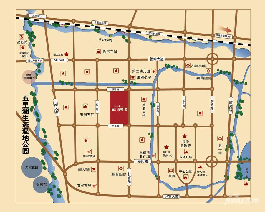 成美翡翠公館位置交通圖