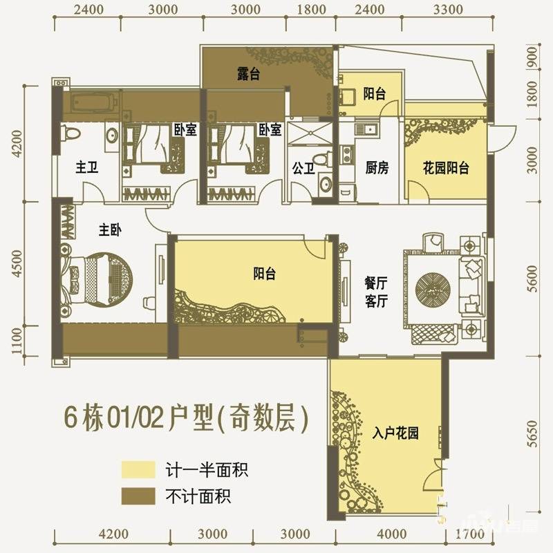 网 二手小区 龙光君悦龙庭 龙光君悦龙庭户型  龙光君悦龙庭户型图