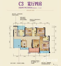 泸州酒城中心上筑户型图-房型图-平面图-吉屋网