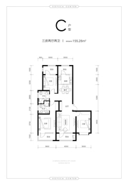 石家庄融创中心户型图-房型图-平面图-吉屋网