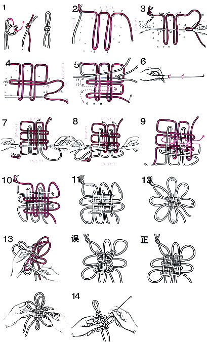 中国结编法有哪些方法 哪里有中国结编法图解