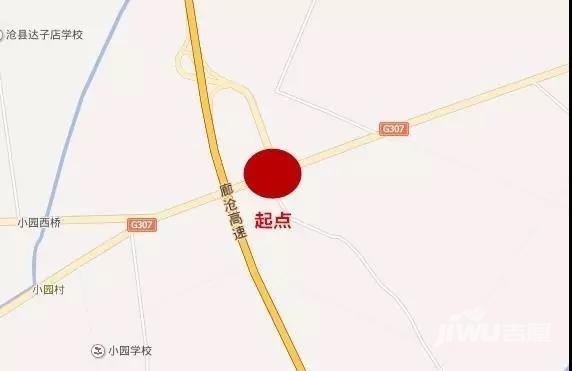 起点至黄石高速公路沧州东互通连接线段和迎宾大道西至终点段为旧路改