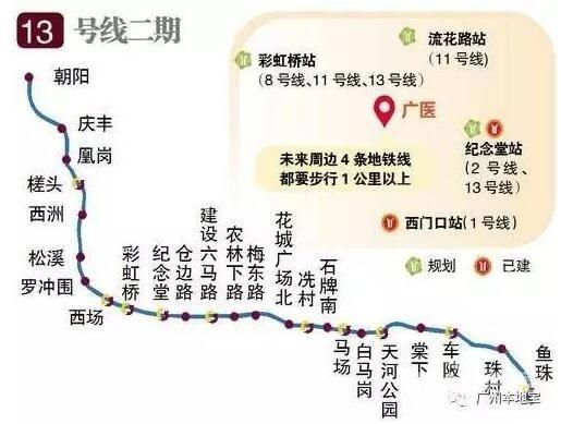 广州地铁*消息:8号线北延段,13号线2期有进展