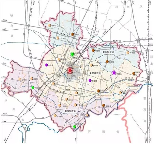 至 2030 年,阜阳市域建设用地规模为 215312 公顷,其中市区 52523公顷图片