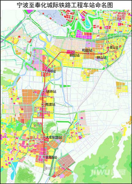 宁波至奉化城际铁路车站站名及具体位置