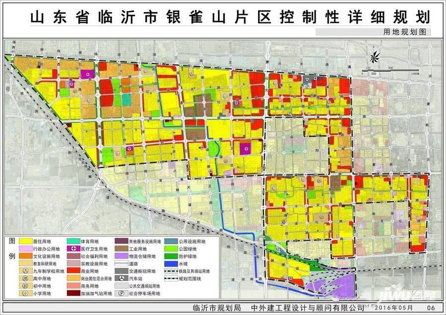 临沂银雀山片区及三里庄二期控制性详细规划图片
