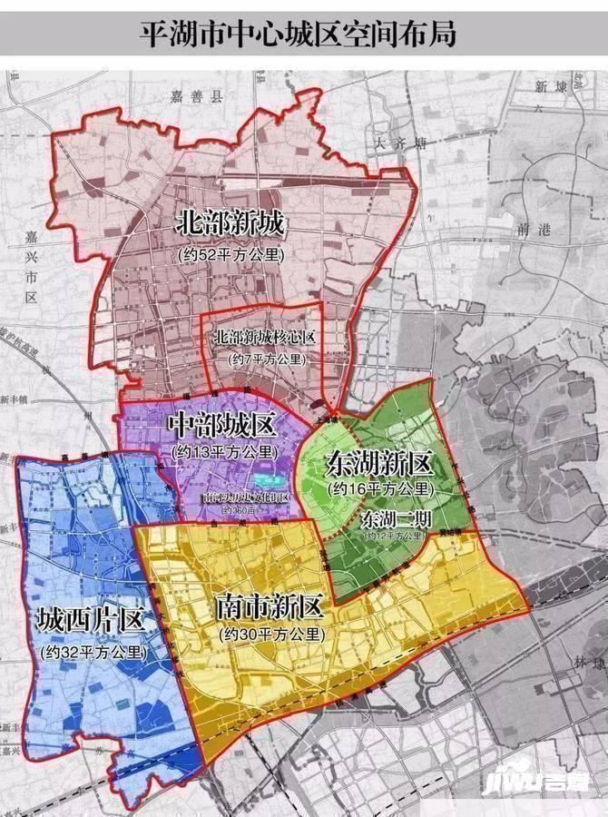 嘉兴重磅!平湖未来三年城市建设计划公布!分5个片区