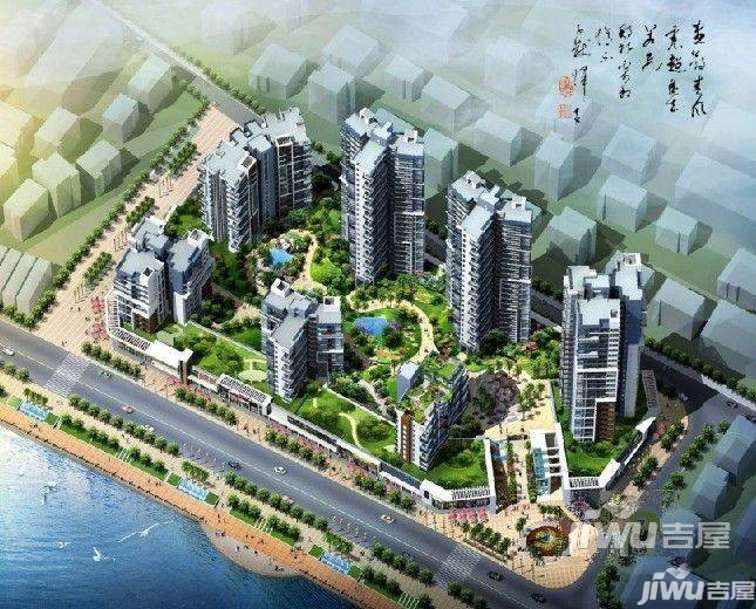 河源江畔花城俯瞰图