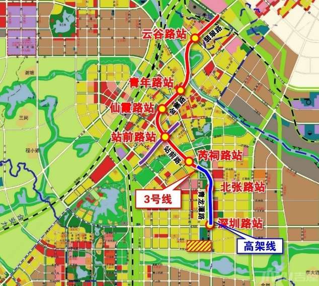 深圳路站3号线南延段贯穿肥西主城区,成为上派镇通往合肥市区"专属