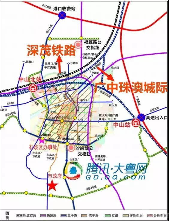 中山地铁要来了石岐区地铁站位置曝光