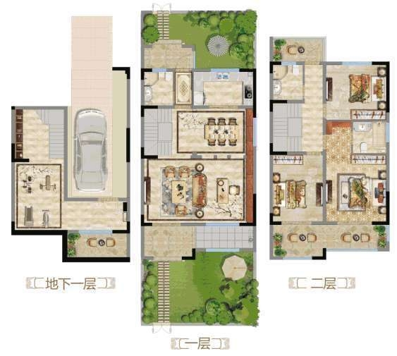 银川城南中梁御府在卖什么户型 中梁御府95-209㎡联排别墅