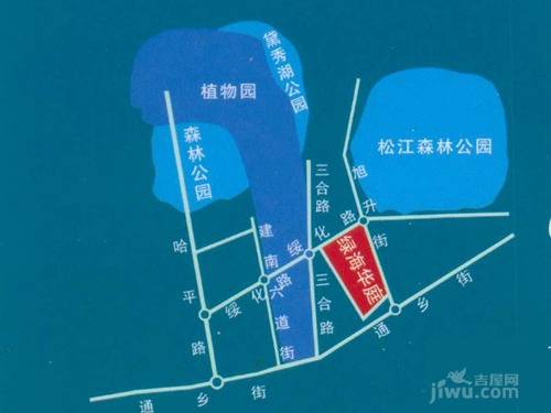 绿海华庭位置交通图图片