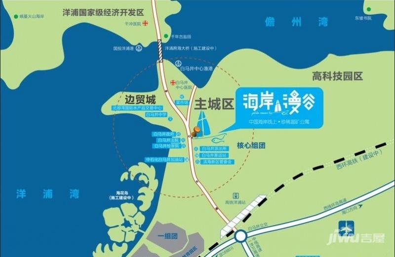 海岸漫谷位置交通图图片