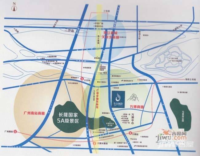 龙璟山商铺位置交通图