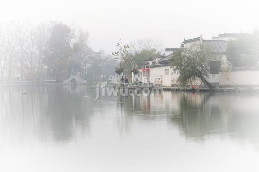 水墨宏村实景图图片