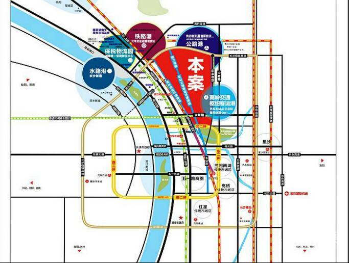 高岭国际商贸城位置交通图