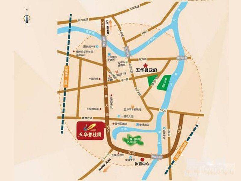 五华碧桂园位置交通图