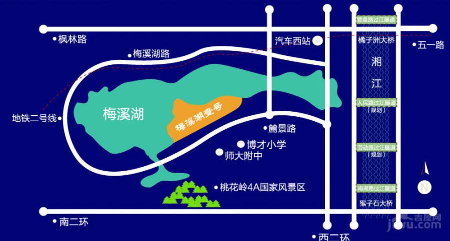 中海熙湾位置交通图图片