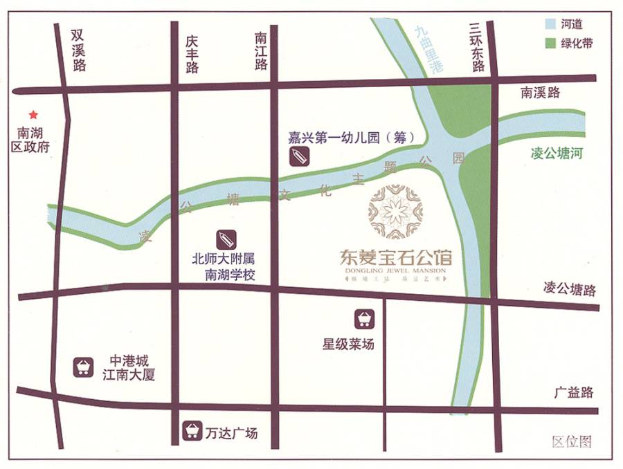 东菱宝石公馆位置交通图