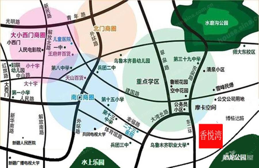 香悦湾二期位置交通图