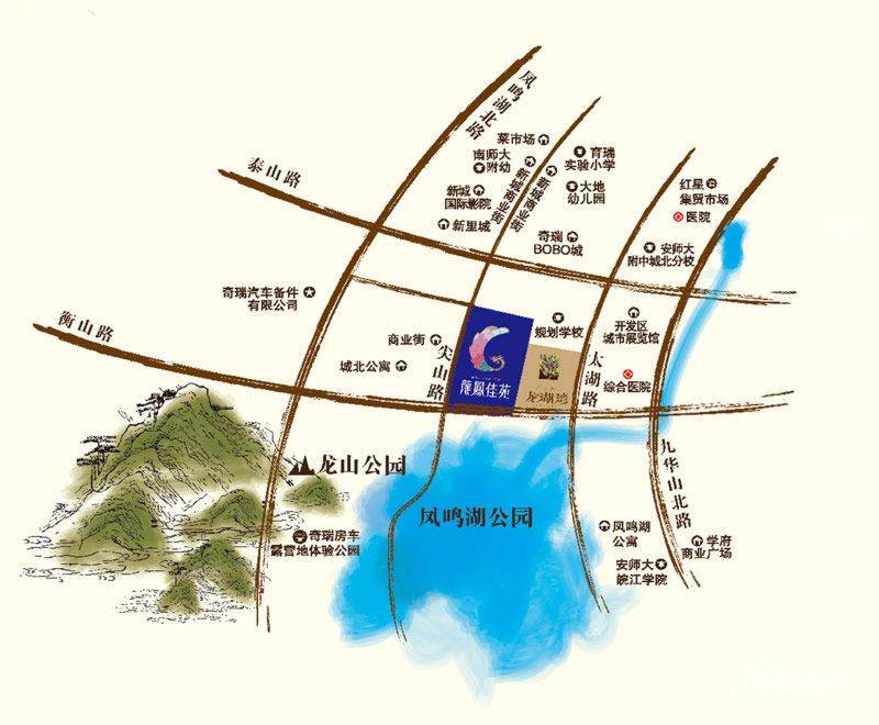 龙凤佳苑位置交通图图片