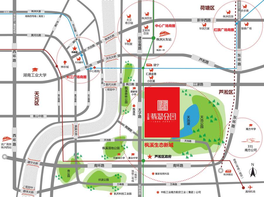 翡翠公园位置交通图