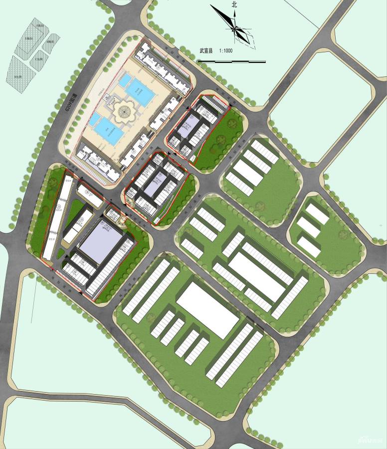 桐岭商贸中心规划图图片