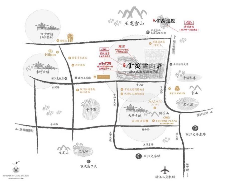 金茂雪山语位置交通图