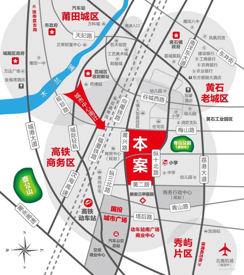 凯天青山城位置交通图