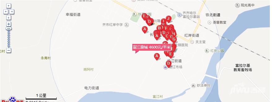 富江康城位置交通图
