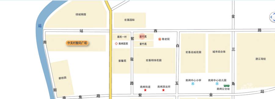 紫竹苑位置交通图