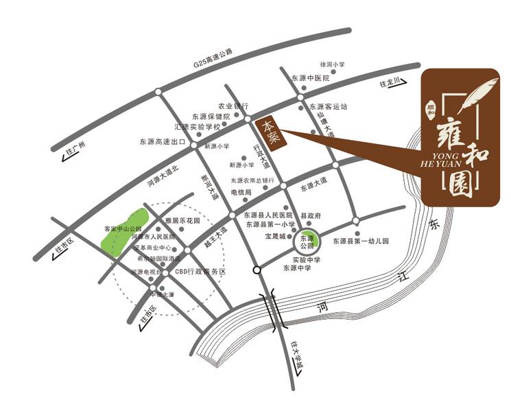 雍和园位置交通图