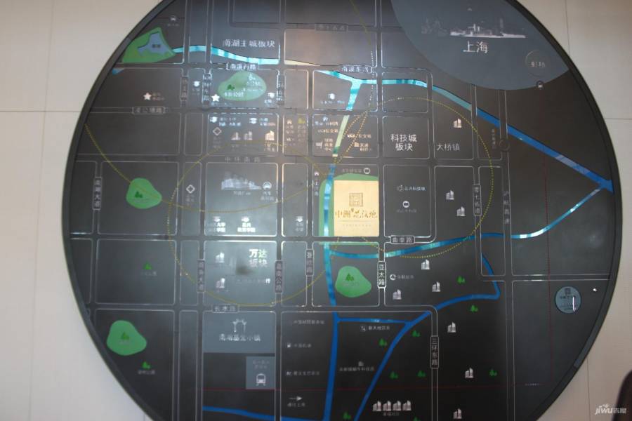 中洲花溪地位置交通图图片