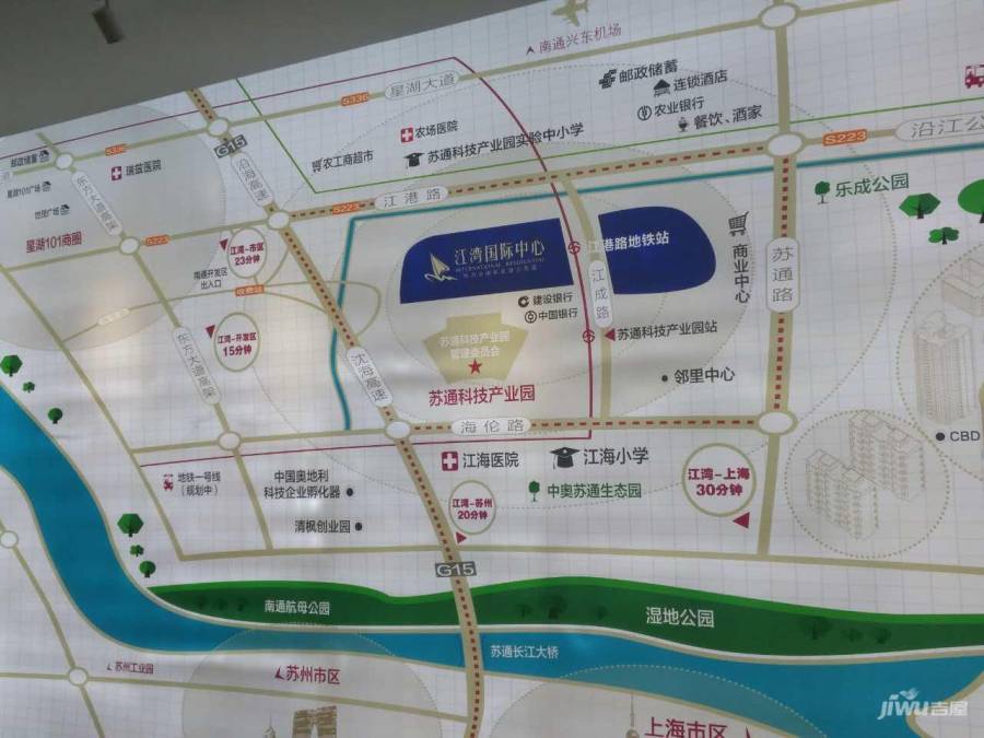 江湾国际中心别墅位置交通图