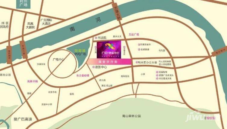 广信财富中心位置交通图