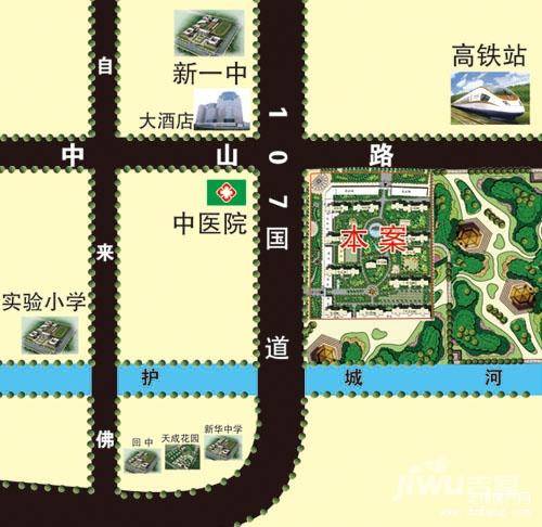 天成东星花园位置交通图