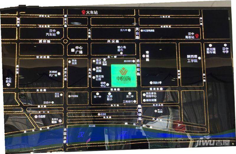 中悦国际位置交通图