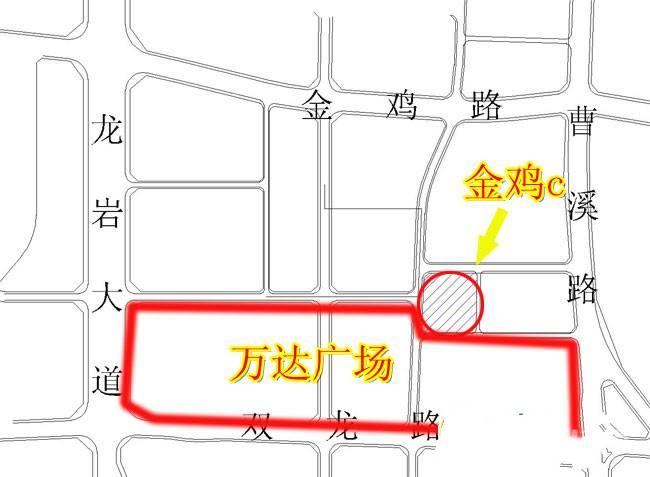 金鸡小区C地块位置交通图