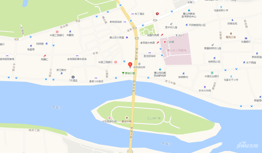 新黄山阅生活城市文化综合体位置交通图