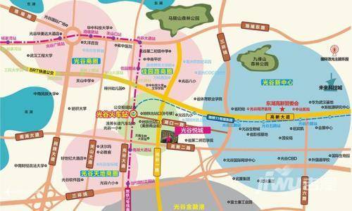 光谷悦城位置交通图图片