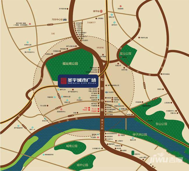 圣宇城市广场位置交通图