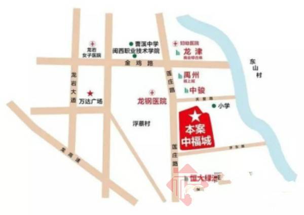 中福城位置交通图