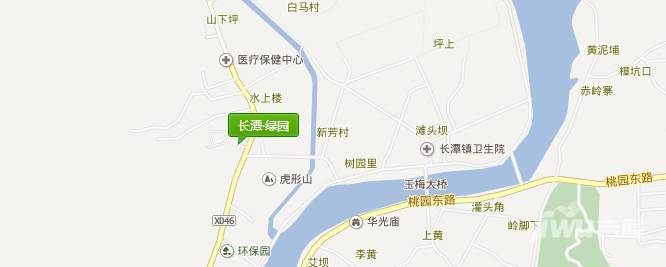 长潭绿园位置交通图