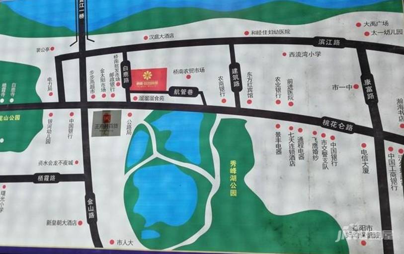 桥南财富广场位置交通图