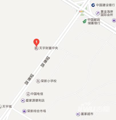 天宇财富中央位置交通图