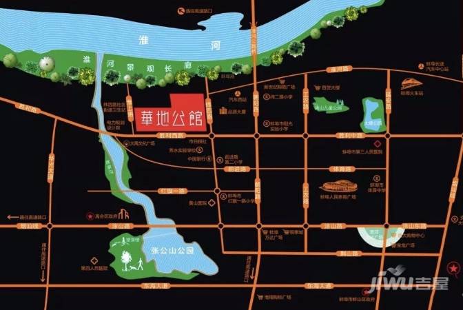 华地弘阳公馆（四期畅园）位置交通图