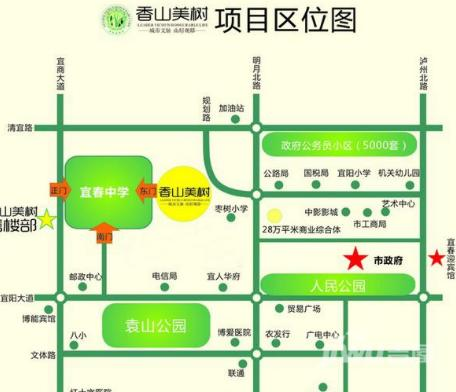 香山美树位置交通图